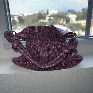 Cult Gaia Purple Beaded Bag